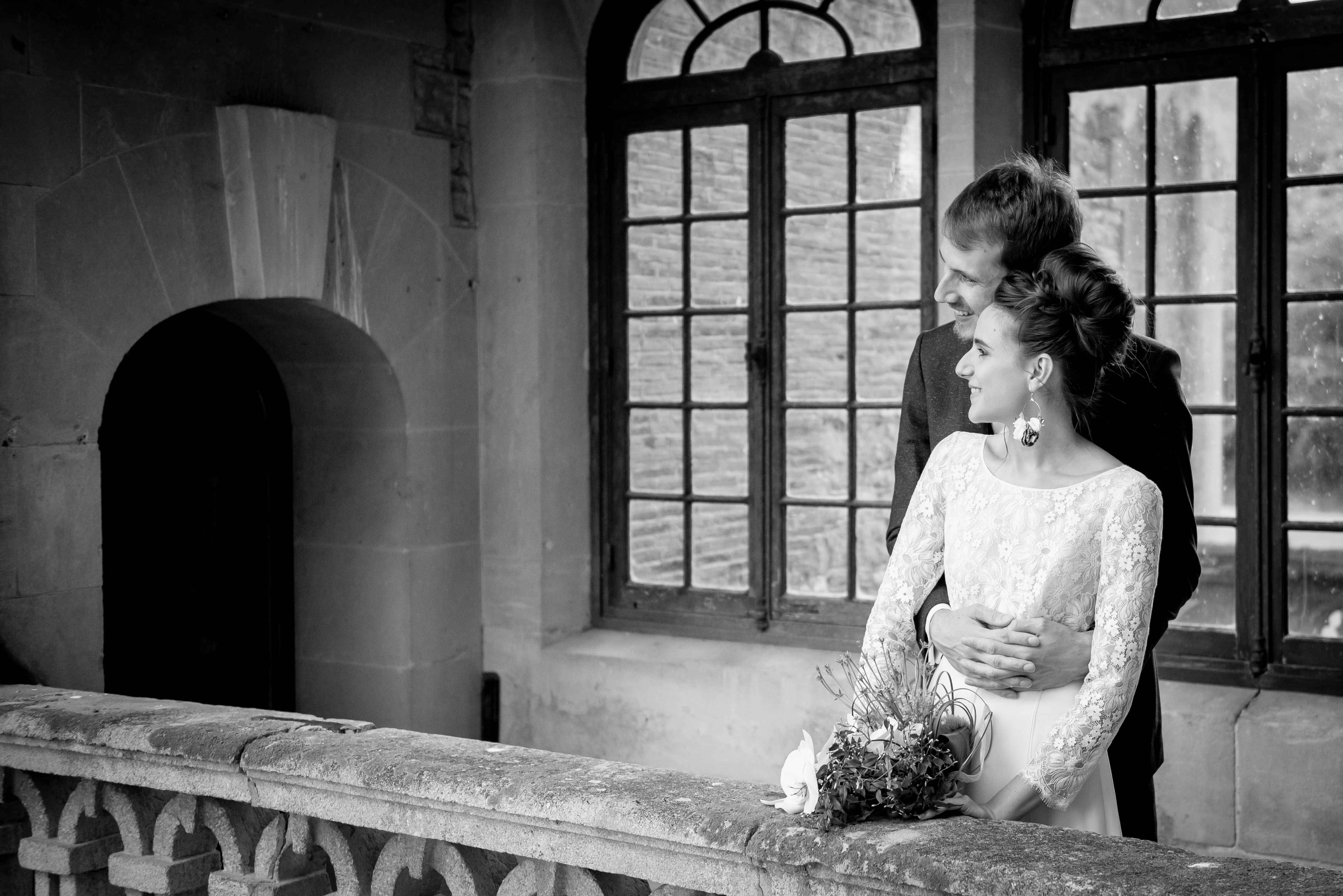 Photo de mariage - portrait des mari&eacute;s